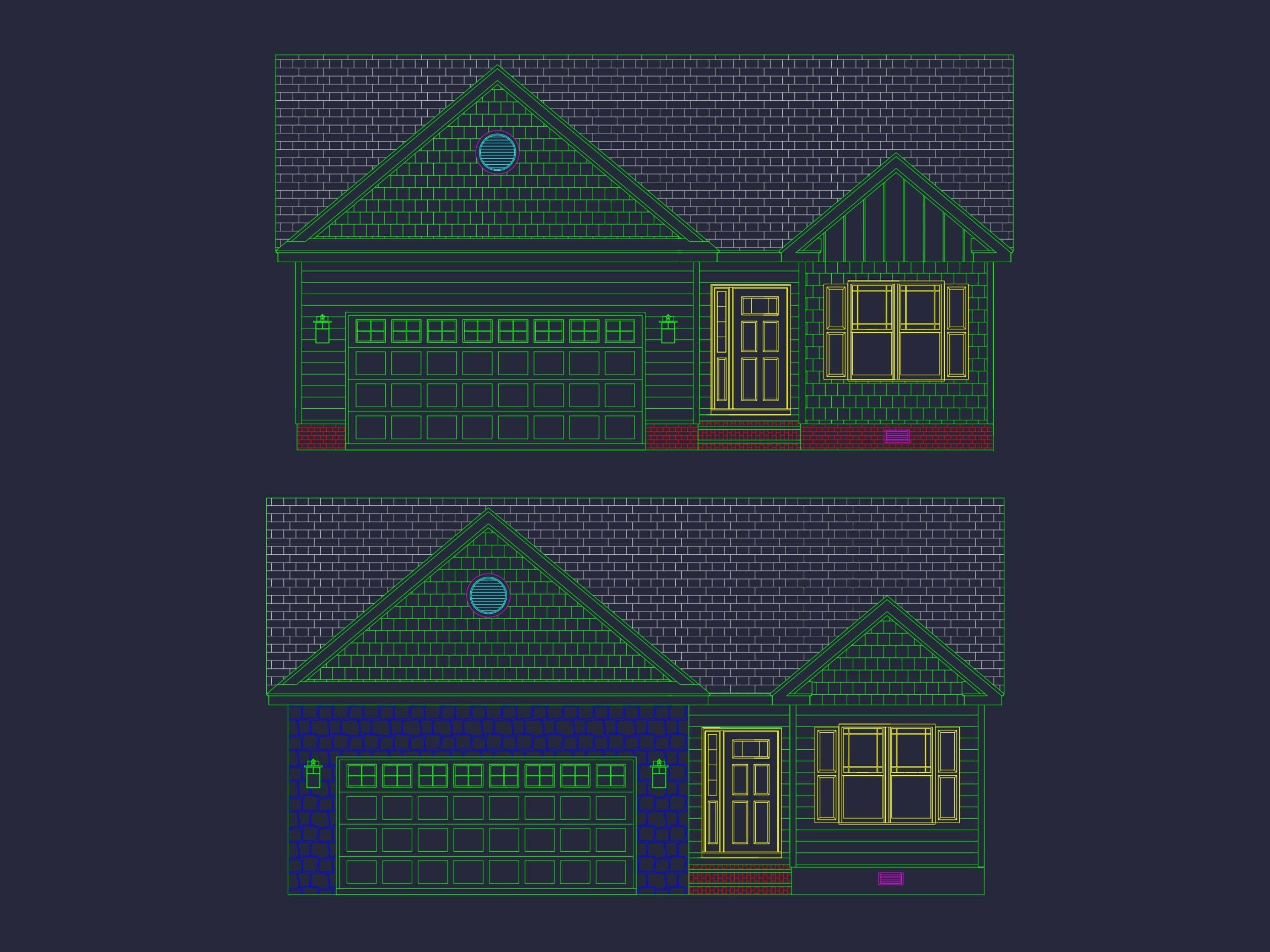 Modern Craftsman Home Plan with Spacious 3 Bedrooms and CAD Blueprint