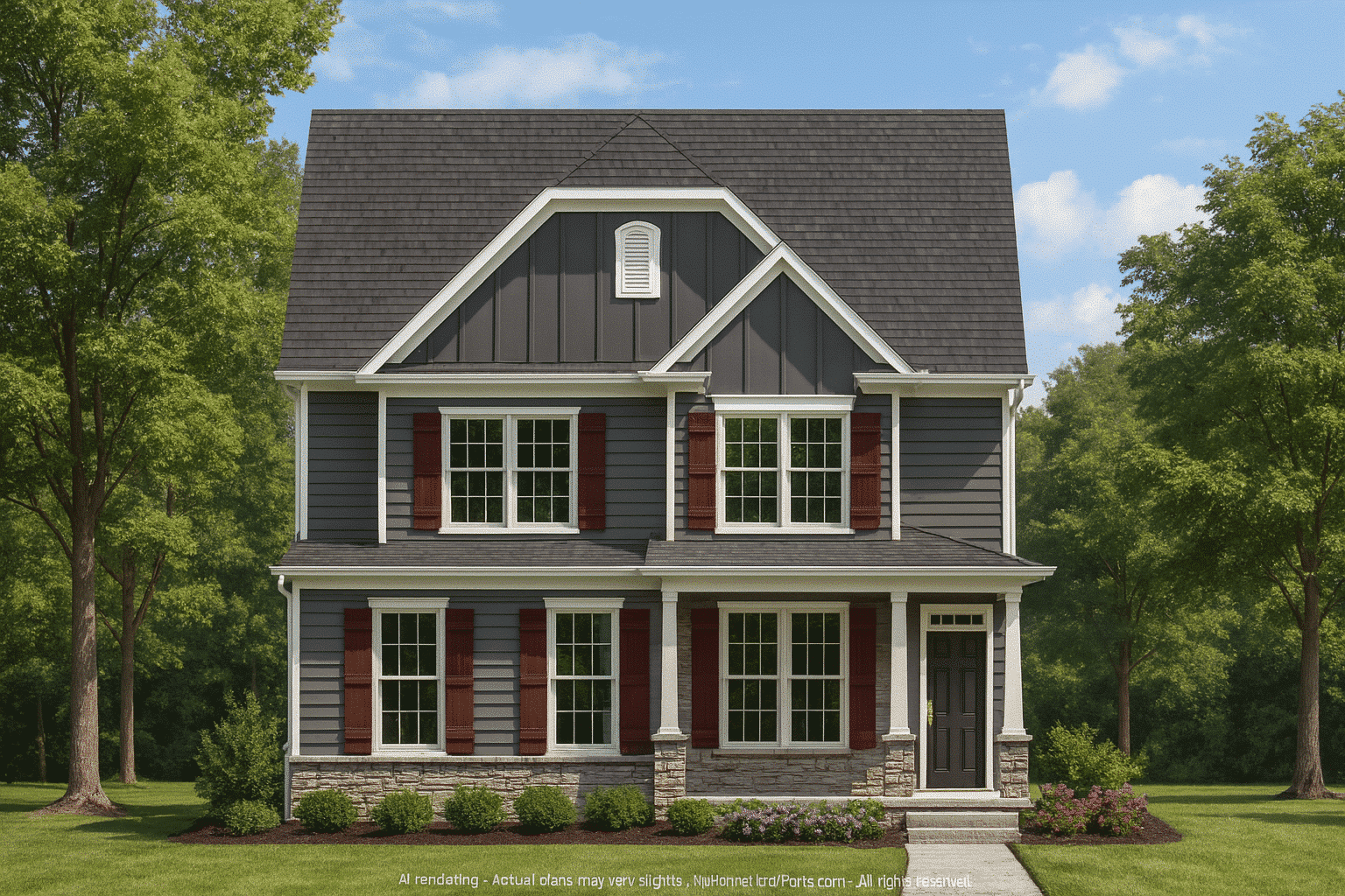 Modern Craftsman Home Plan with Spacious Floor Design and CAD Blueprint