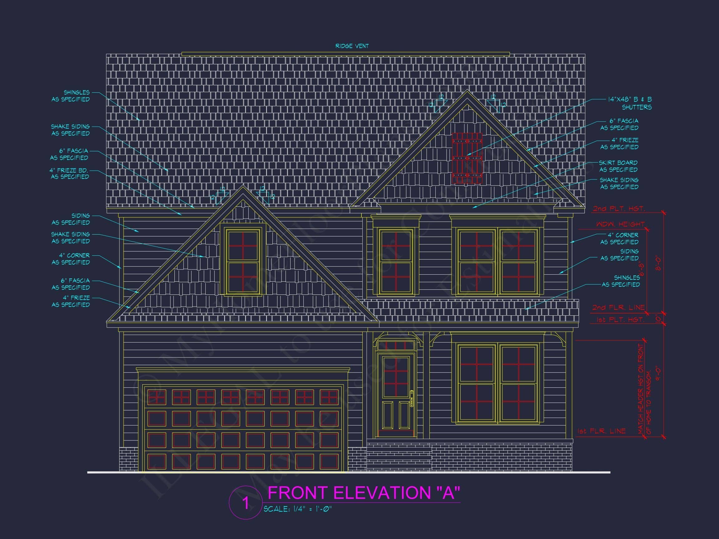 Modern Craftsman Home Plan with Spacious Floor Layout and CAD Designs