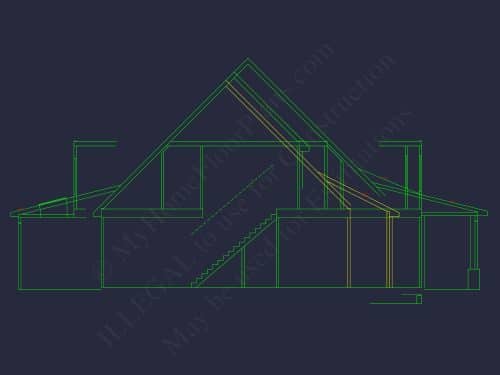Modern Craftsman House Floor Plan with 5 Bedrooms & 3-Car Garage