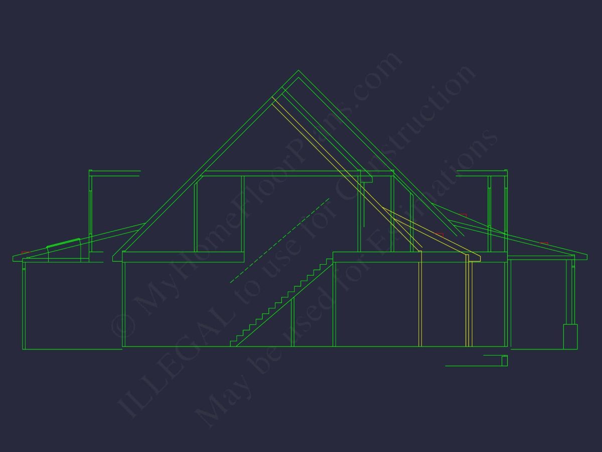 Modern Craftsman House Floor Plan with 5 Bedrooms & 3-Car Garage