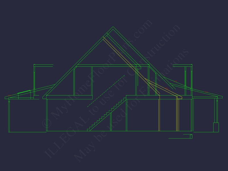 Modern Craftsman House Floor Plan with 5 Bedrooms & 3-Car Garage