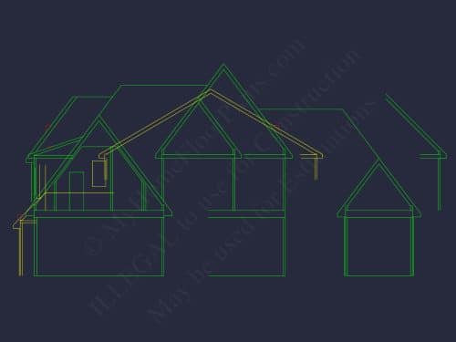 Modern Craftsman House Floor Plan with 5 Bedrooms & 3-Car Garage