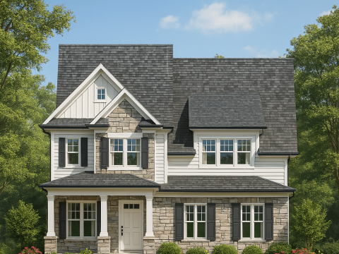 Modern Craftsman House Plan Elegant 2-Story Design with CAD Blueprints