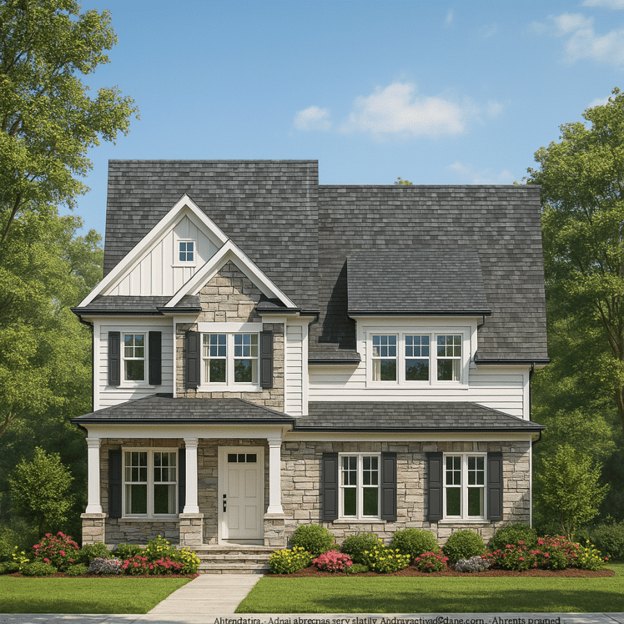 Modern Craftsman House Plan Elegant 2-Story Design with CAD Blueprints