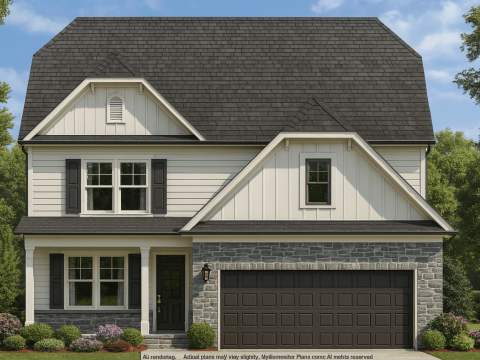 Modern Craftsman House Plan with 4 Bedrooms and 2.5 Baths