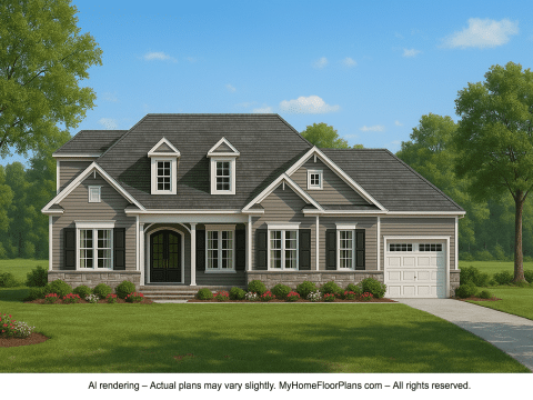 Modern Craftsman House Plan with Open Layout and Detailed CAD Blueprints