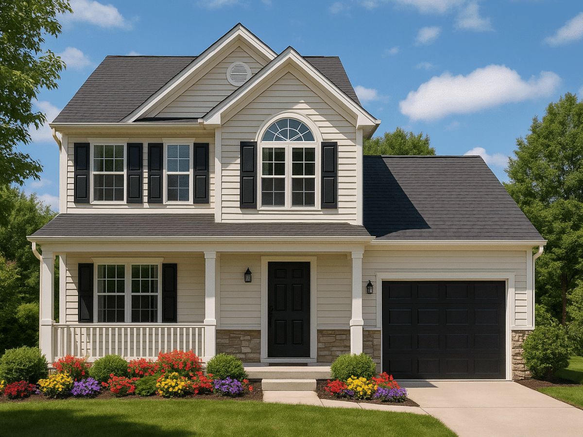 Modern Home Floor Plan with 2-Story CAD Blueprint Designs