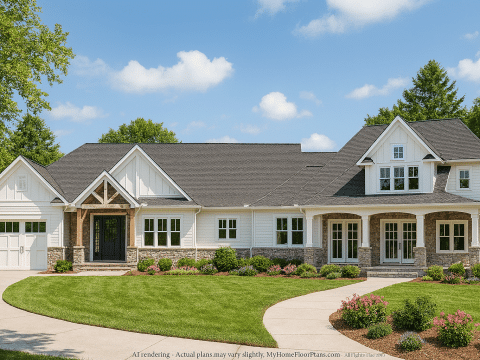 Modern Home Floor Plan with CAD Designs and Luxury Blueprints