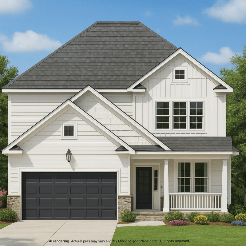Modern Home Plan with CAD Designs, Floor Plans, and Blueprint