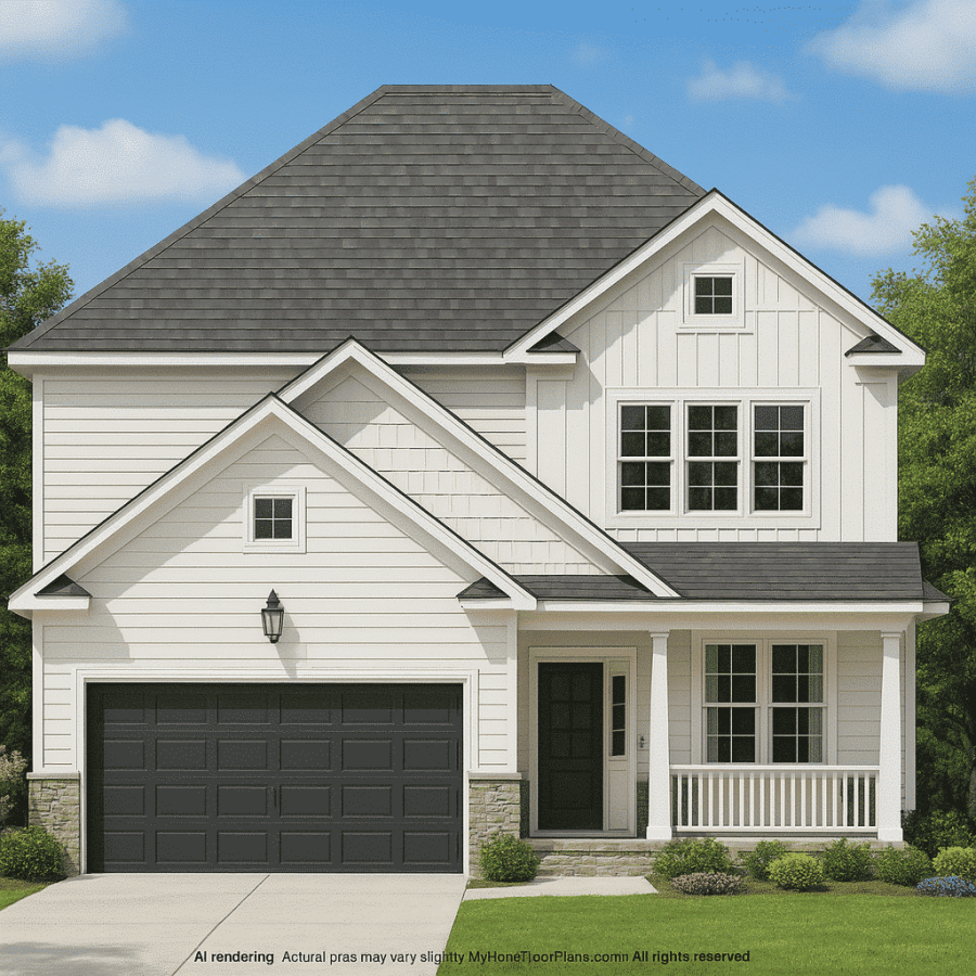 Modern Home Plan with CAD Designs, Floor Plans, and Blueprint