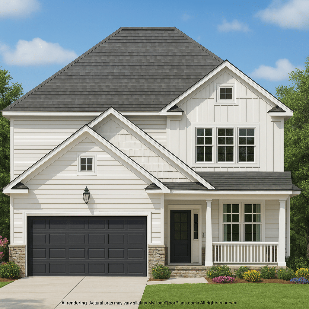Modern Home Plan with CAD Designs, Floor Plans, and Blueprint