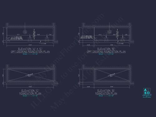 Modern Home Plan with Detailed Floor Designs and CAD Blueprints
