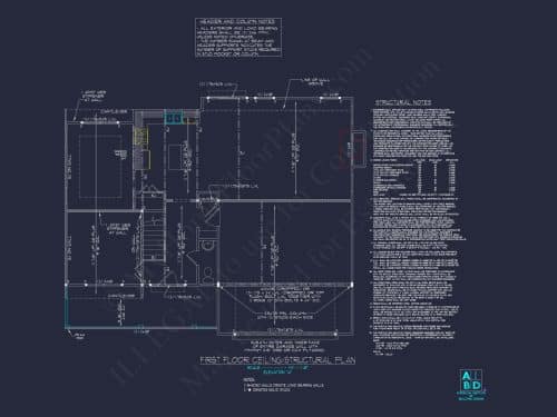 Modern Home Plan with Detailed Floor Designs and CAD Blueprints