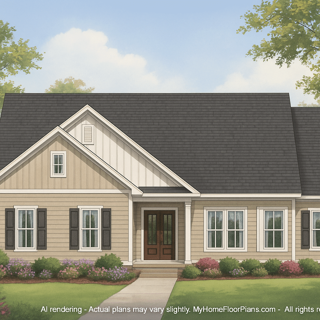 Modern One-Story House Plan with CAD Blueprints and Timeless Design