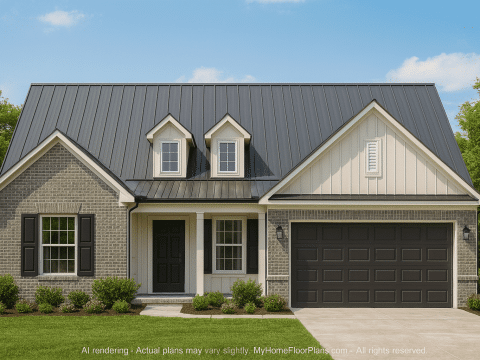 Modern Ranch House Plan with 3 Bedrooms and Open Layout