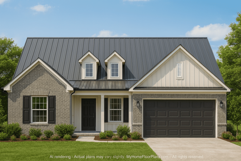 Modern Ranch House Plan with 3 Bedrooms and Open Layout