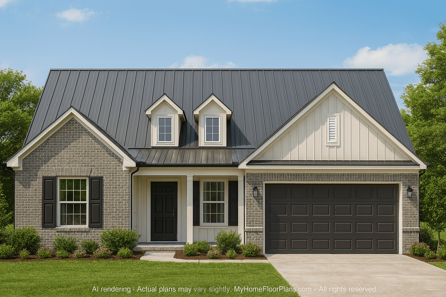 Modern Ranch House Plan with 3 Bedrooms and Open Layout