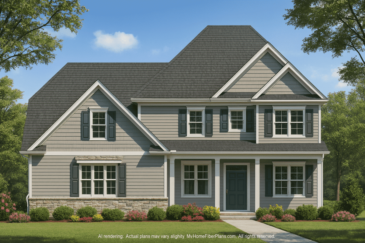 Modern Southern Home Plan with Spacious Blueprint Designs