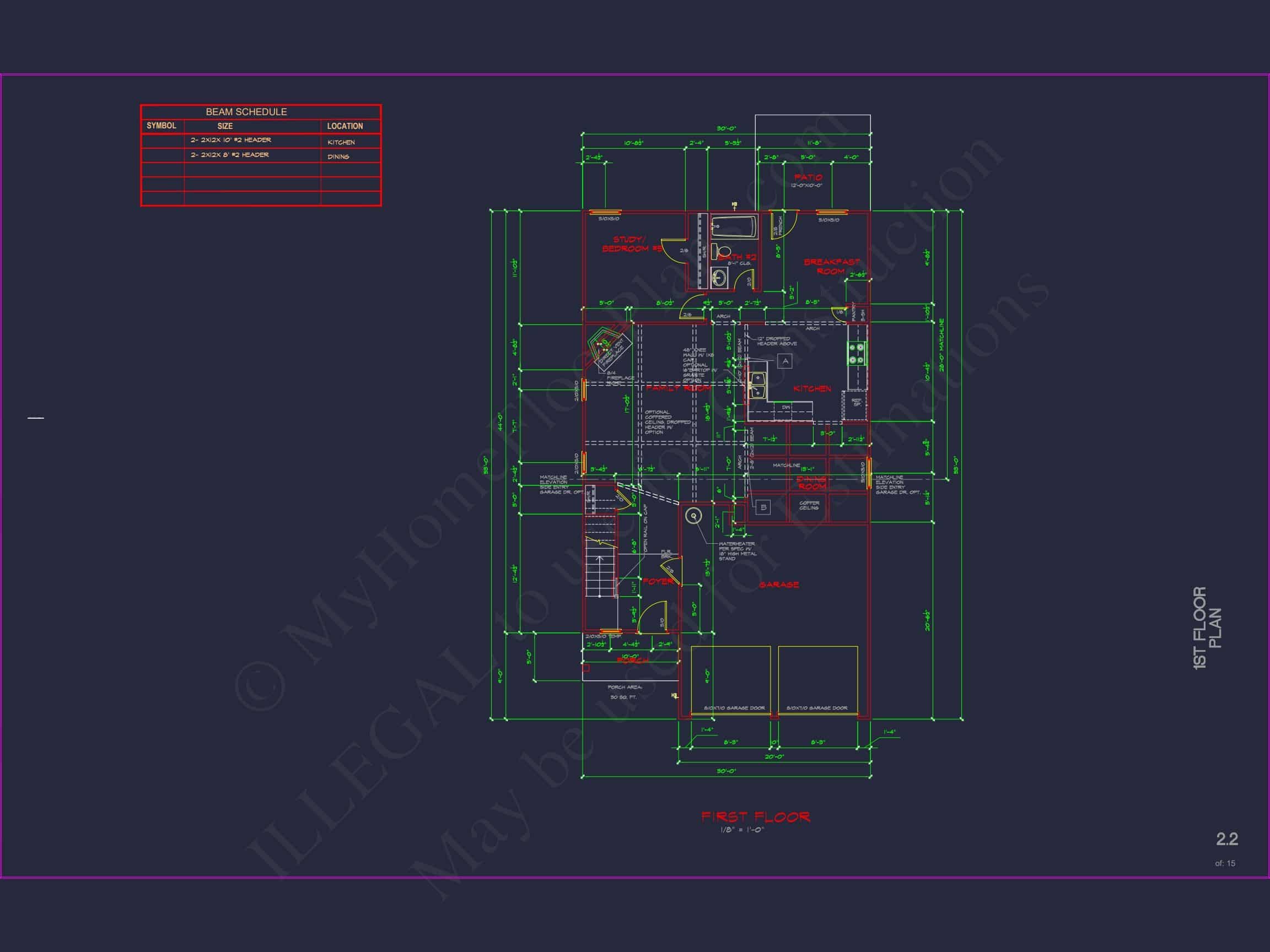 Modern Suburban Home Plan with 4 Bedrooms & Spacious Layout (14)