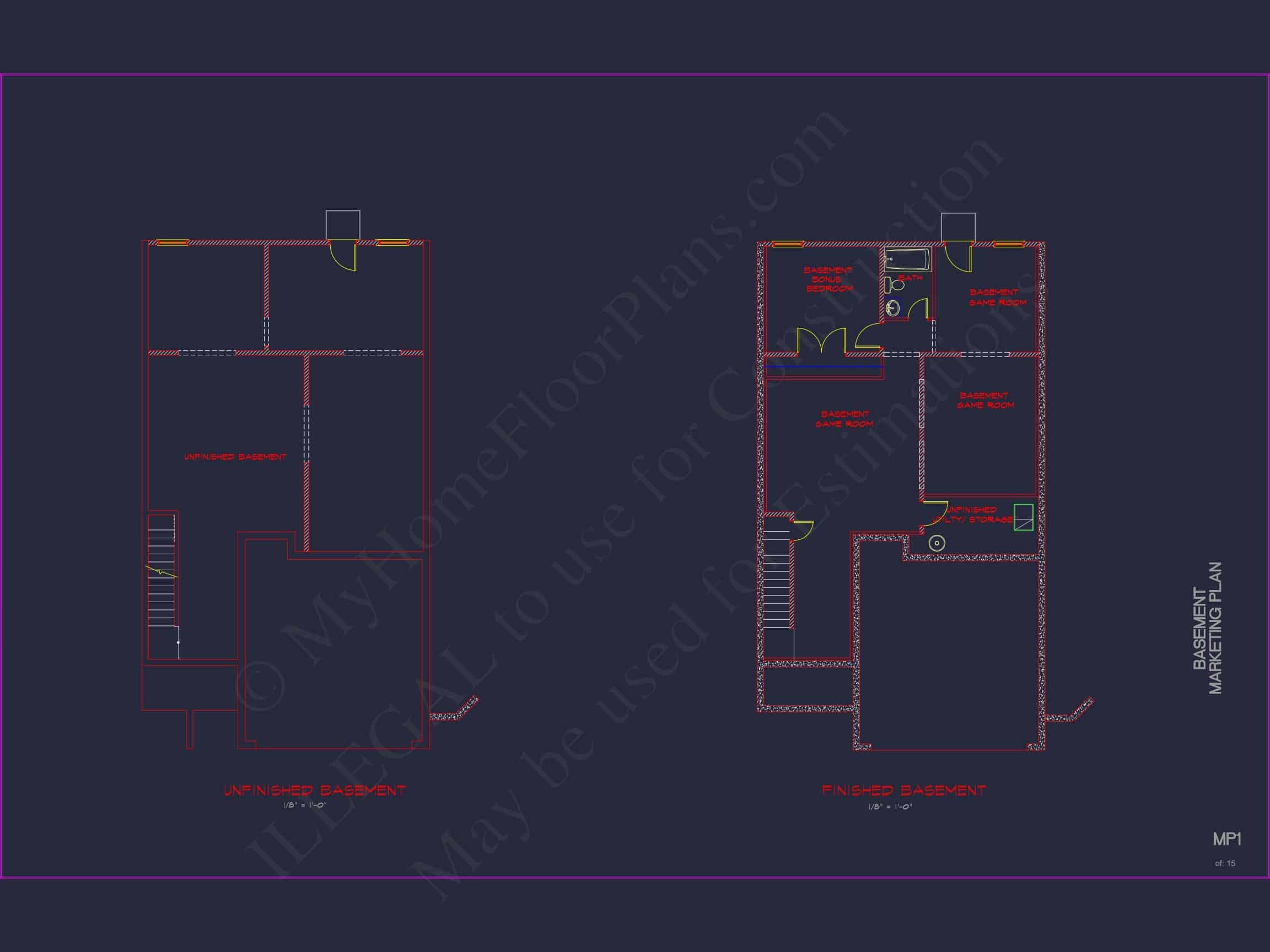 Modern Suburban Home Plan with 4 Bedrooms & Spacious Layout (3)