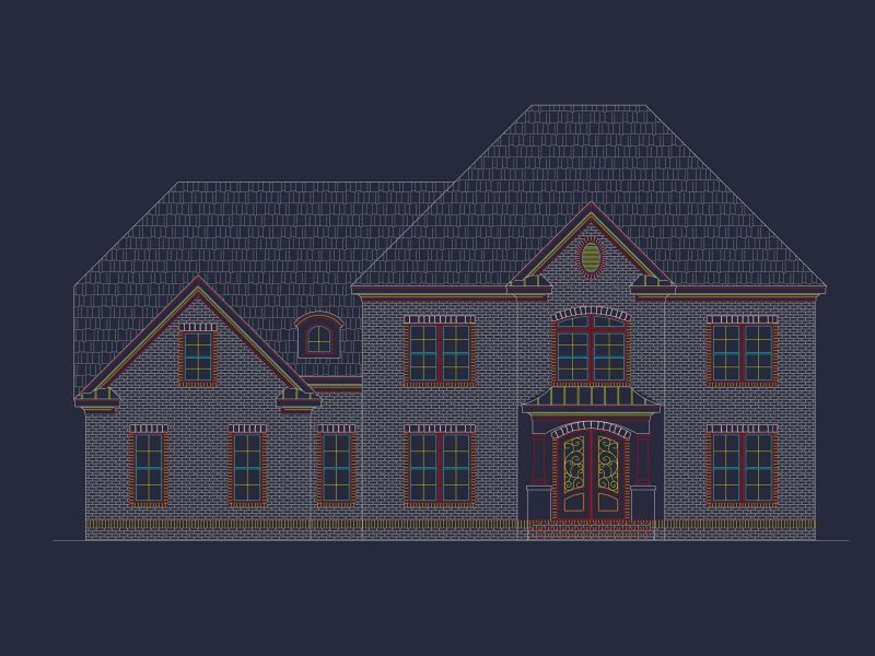 Modern Suburban House Plan with 2 Floors, Vaulted Ceilings & Bonus Room