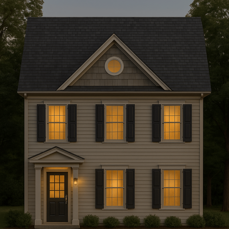 Modern Townhome Floor Plan with Open Layout and CAD Files