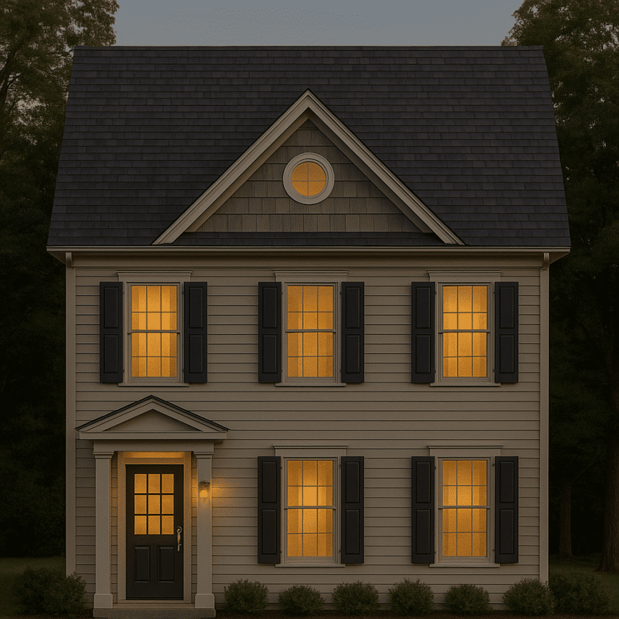 Modern Townhome Floor Plan with Open Layout and CAD Files