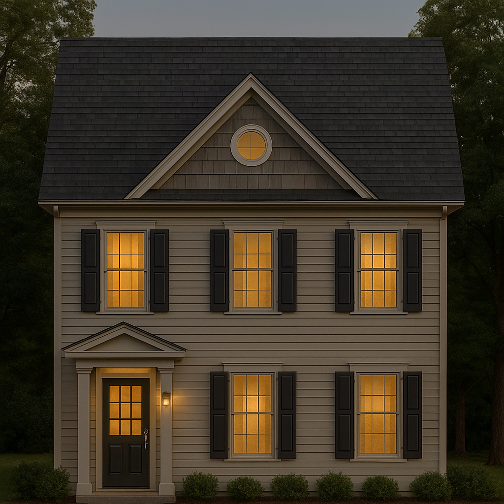 Modern Townhome Floor Plan with Open Layout and CAD Files