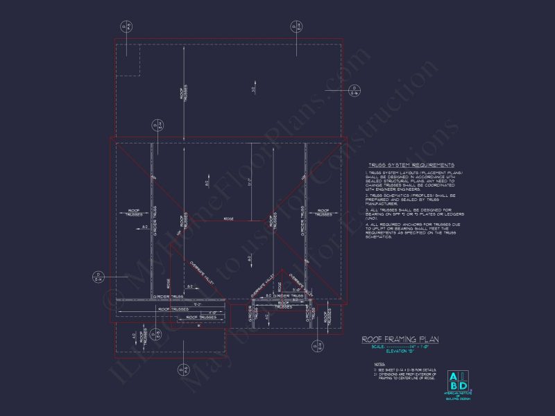 Modern Two-Story Home Plan with CAD Blueprint and Functional Layout