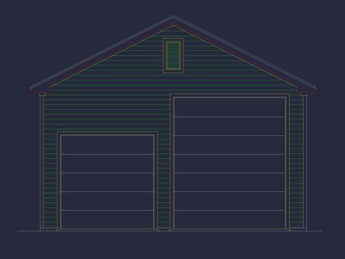 Oversized Garage Plan with RV Bay and Spacious House Design