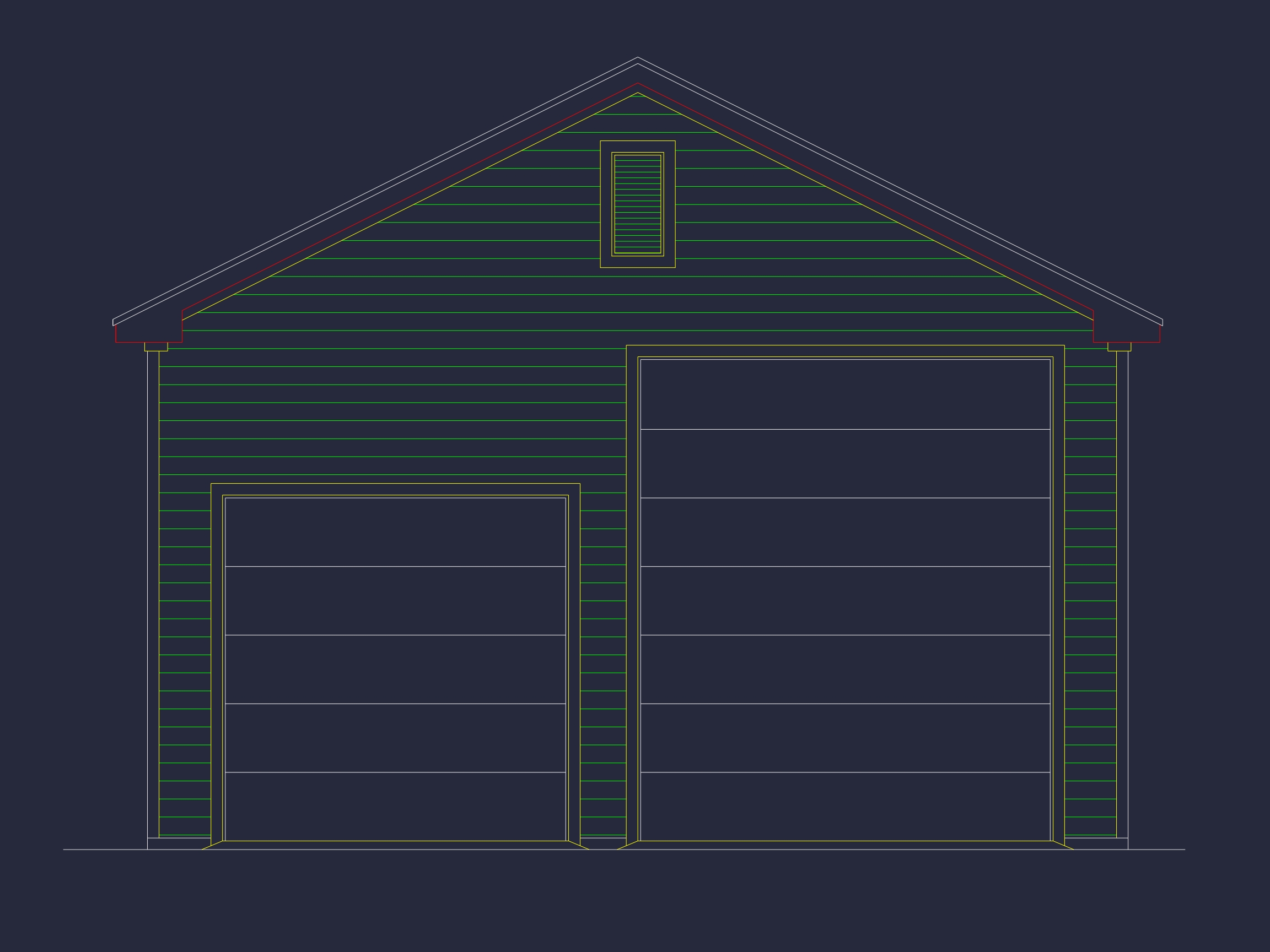 Oversized Garage Plan with RV Bay and Spacious House Design