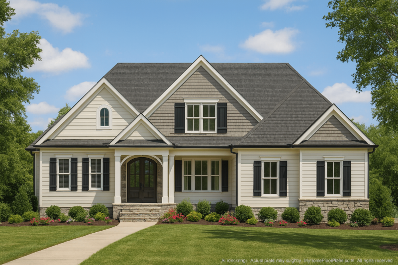Perfect 2-Story House Plan Blueprint with Craftsman & Traditional Designs