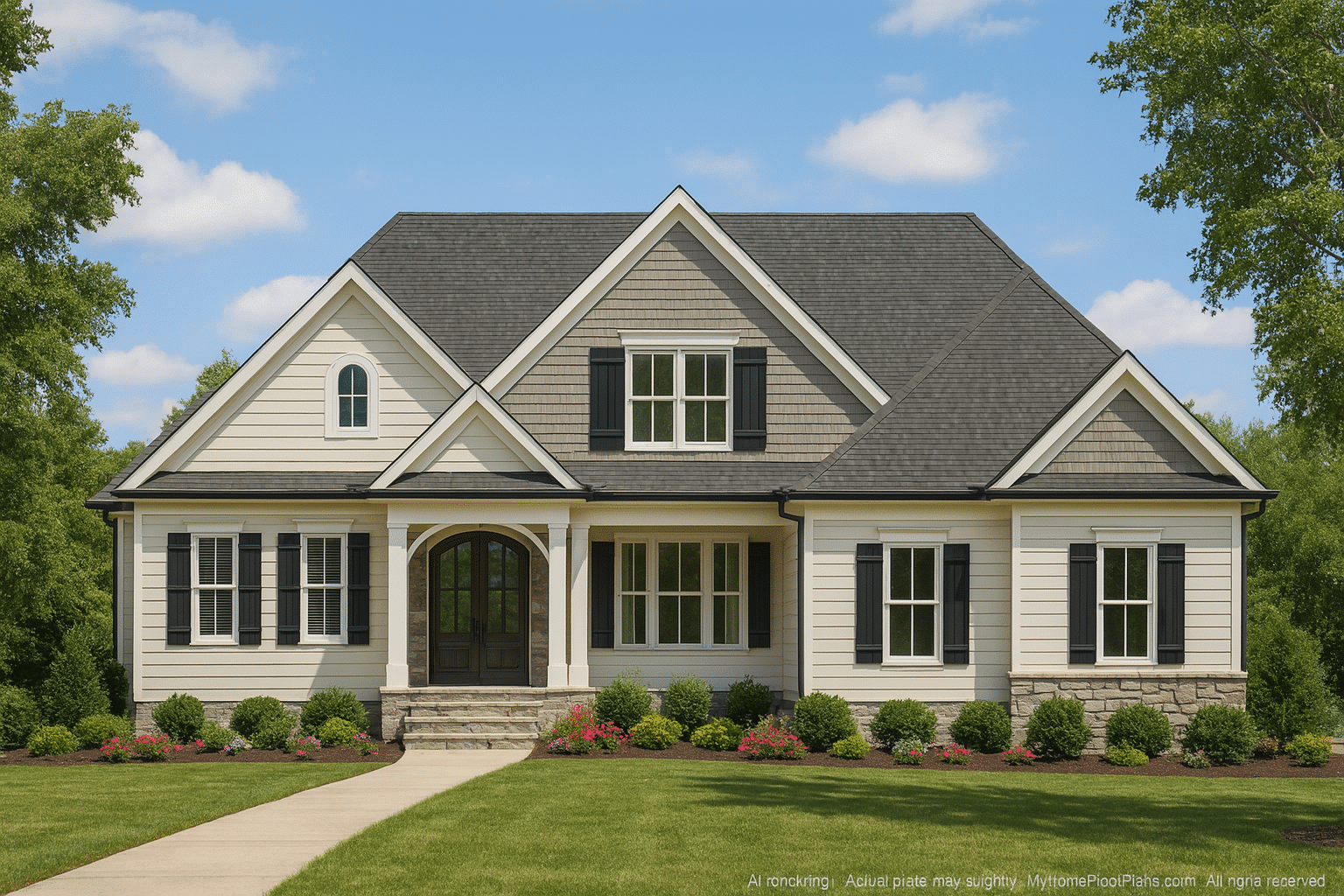 Perfect 2-Story House Plan Blueprint with Craftsman & Traditional Designs