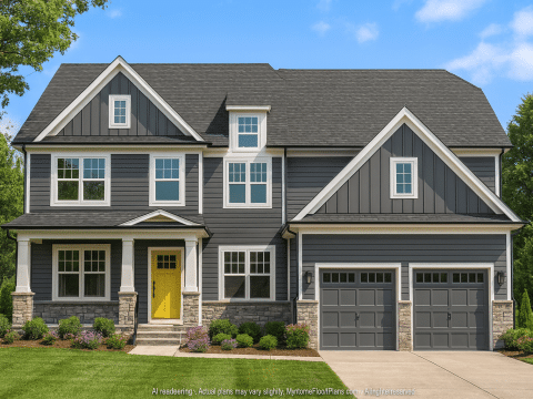 Spacious 2-Story Home Plan with CAD Designs and 4 Elevations