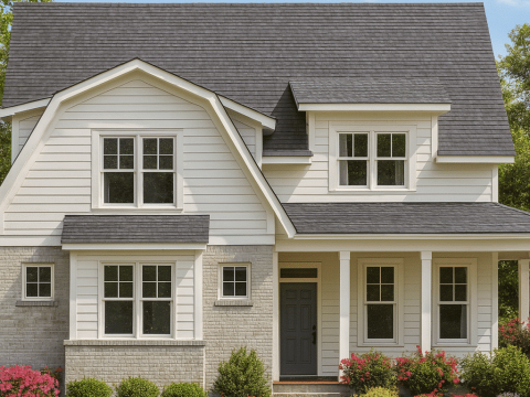 Spacious 2-Story House Plan with Vaulted Ceilings & Open Layout