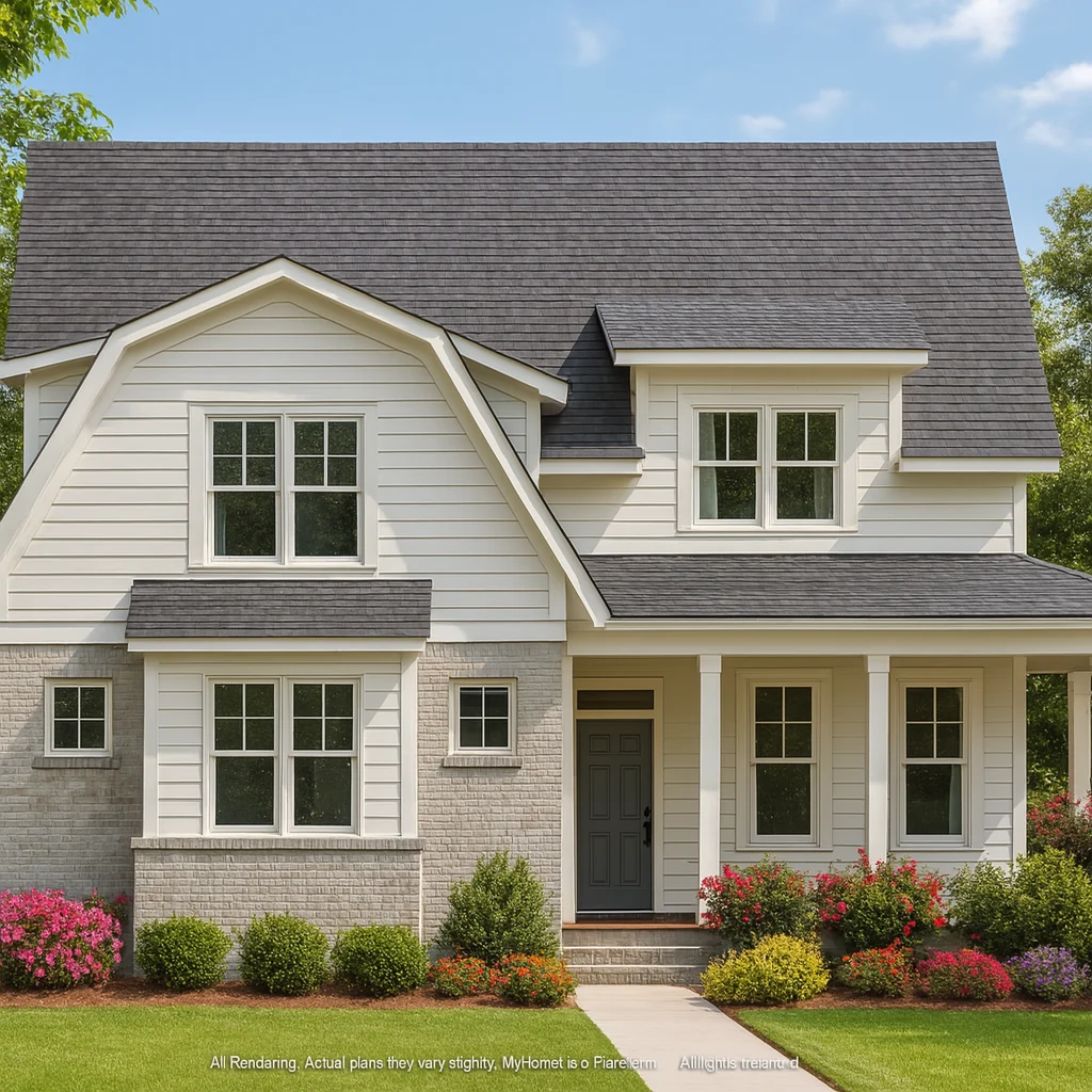 Spacious 2-Story House Plan with Vaulted Ceilings & Open Layout