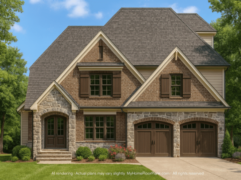 Spacious 2.5-Story House Plan with Craftsman Charm