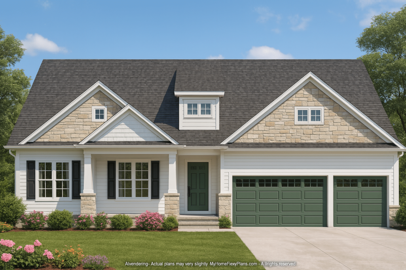 Spacious 3-Bedroom Home Floor Plan with CAD Designs