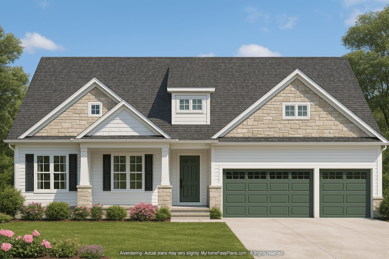 Spacious 3-Bedroom Home Floor Plan with CAD Designs