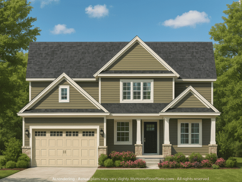 Spacious 4-Bedroom Home Plan with Bonus Room & Custom Blueprint