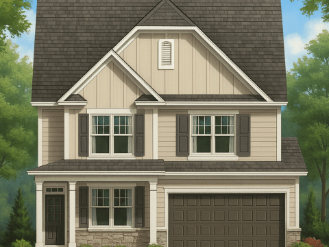 Spacious 4-Bedroom Home Plan with CAD Blueprint Designs