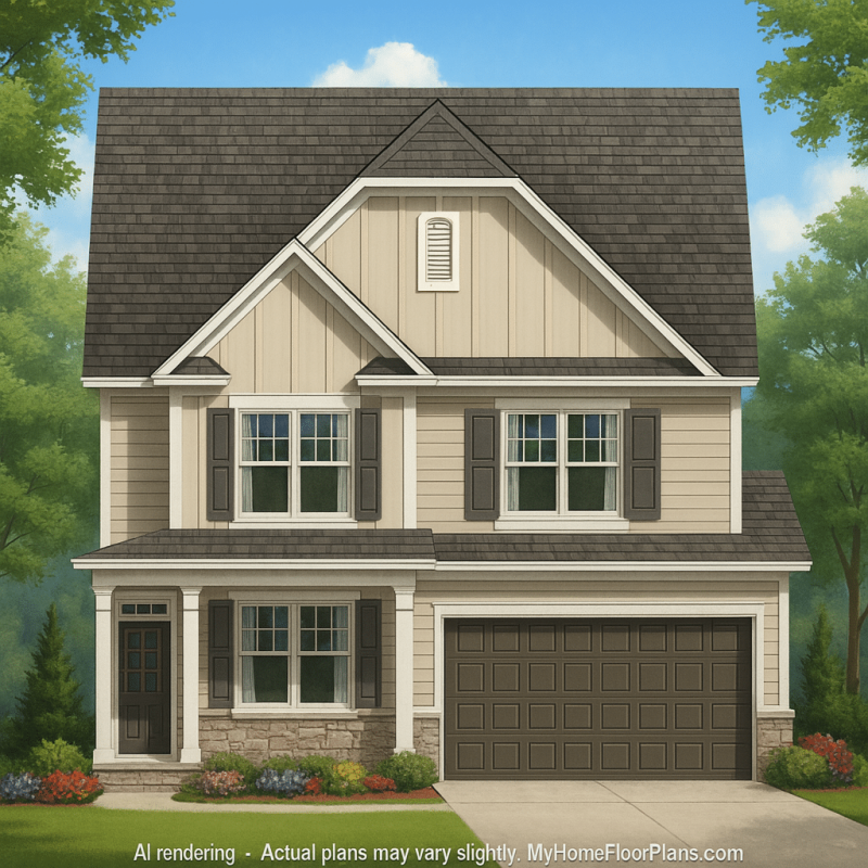 Spacious 4-Bedroom Home Plan with CAD Blueprint Designs