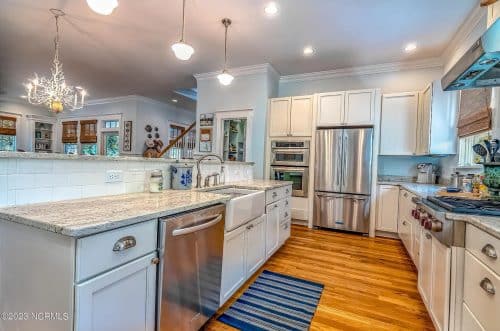 Spacious 5-Bedroom Beach Home Floor Plan with CAD Designs