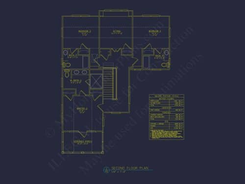 Spacious 5-Bedroom Beach Home Floor Plan with CAD Designs