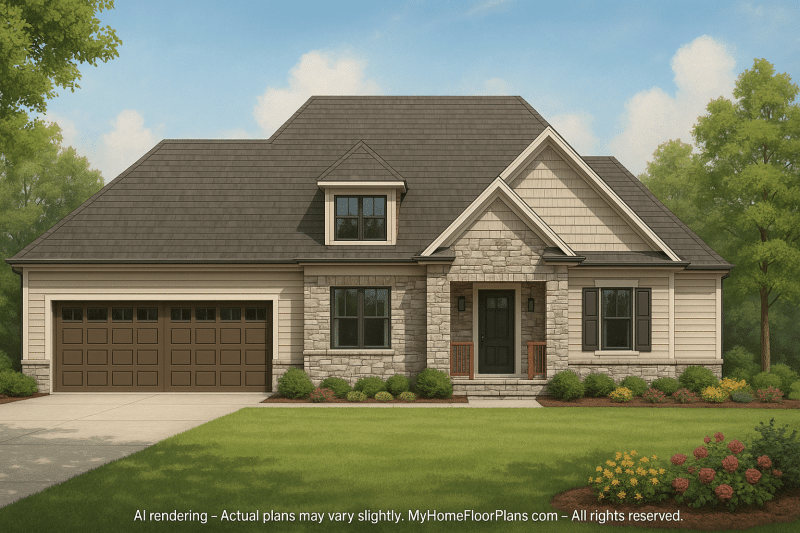 Spacious 5-Bedroom House Plan with Modern Floor Design & CAD Blueprint