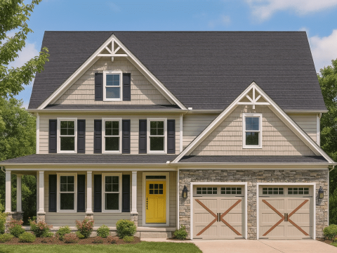 Spacious 5-Bedroom Southern House Plan with CAD Blueprints