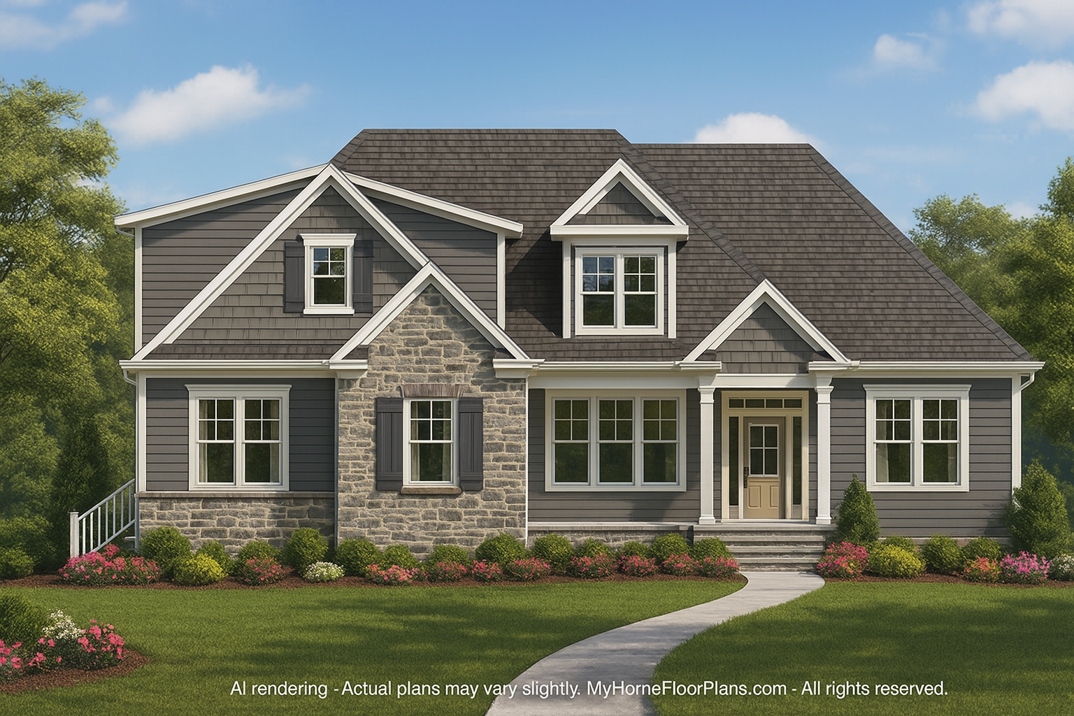 Spacious Craftsman Home Plan with Modern Designs & CAD Blueprint
