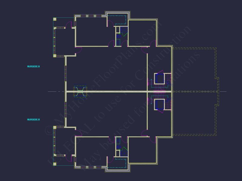 Spacious Duplex Home Plan with 83' x 62' Design and Southern Charm