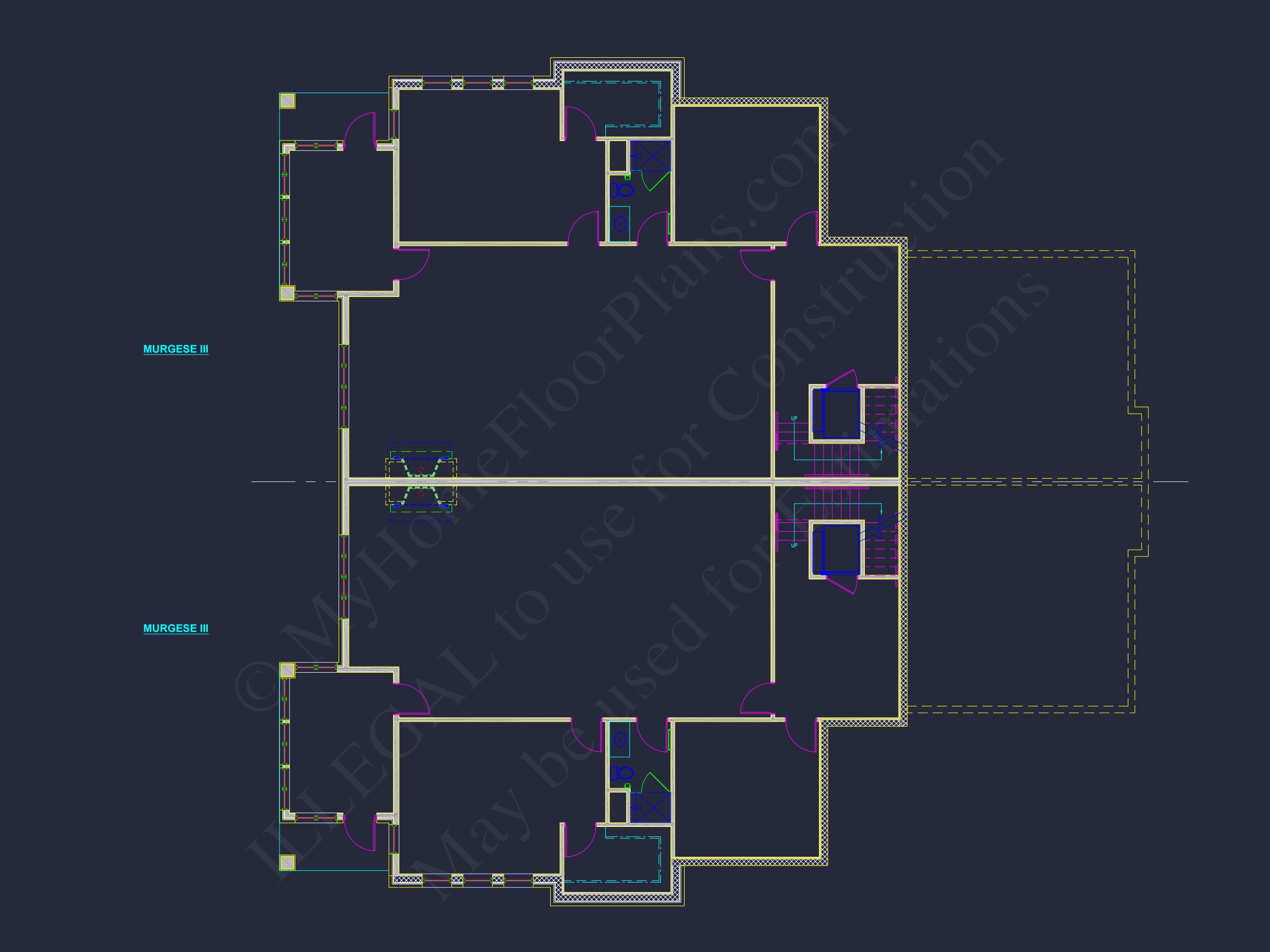 Spacious Duplex Home Plan with 83' x 62' Design and Southern Charm